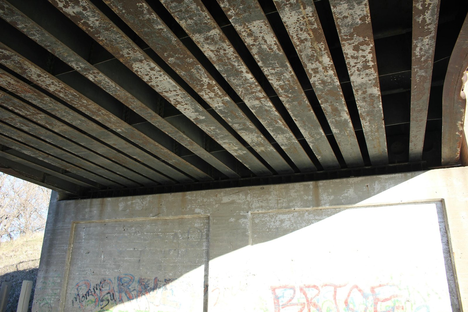 Under bridge
